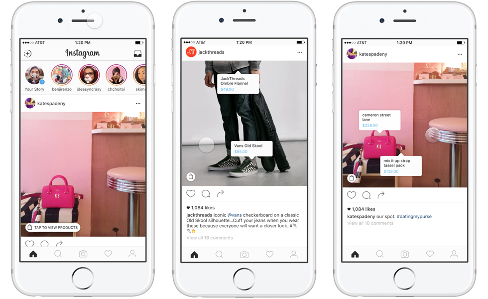 ejemplos de tienda en instagram